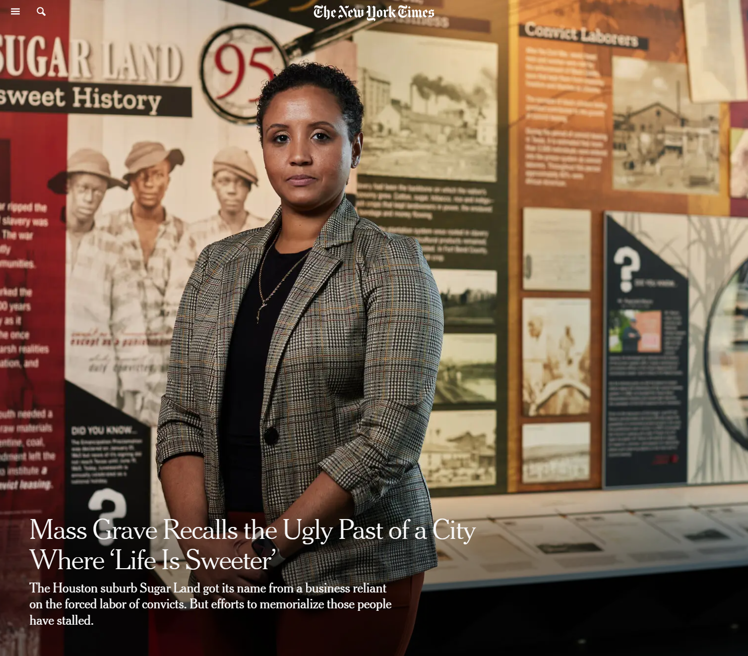 New York Times Screencap - Mass Grave Recalls the Ugly Past of a City where Life is Sweeter