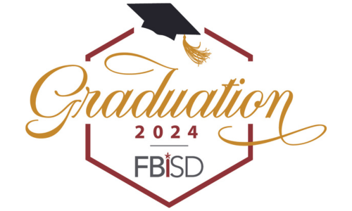 Graduation 2024 FBISD with graduation cap