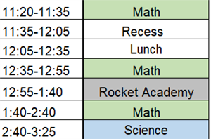 schedule