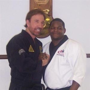 Master Pettway with Chuck Norris 