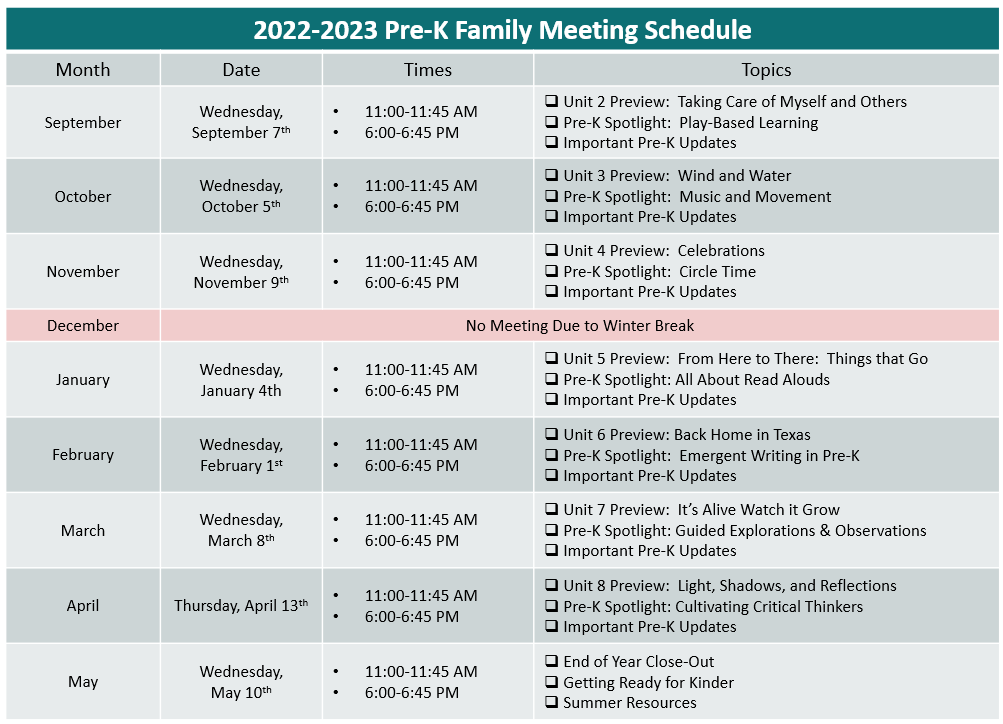 Early Childhood / Events