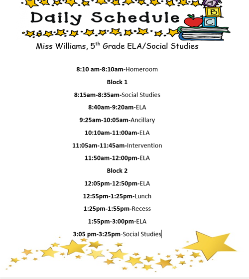 Daily Schedule