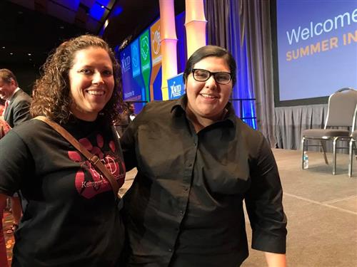 Mrs. Wempe (left) Maria (right) 