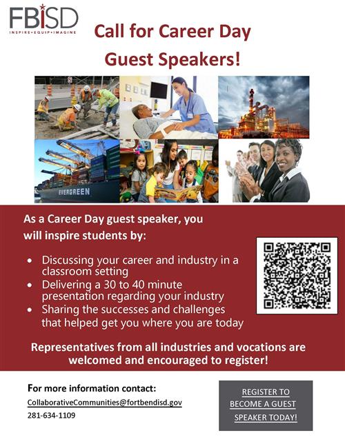 Call for Career Day guest speakers!