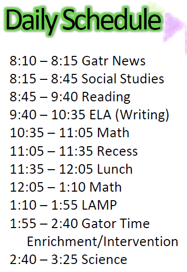 Daily Schedule