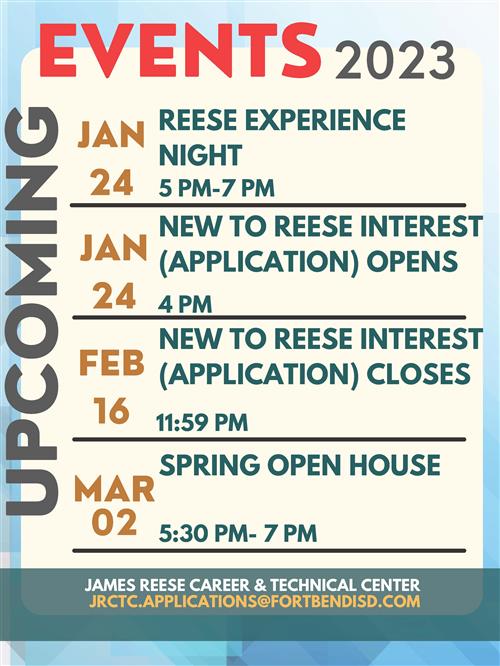 Apply at the Reese Center