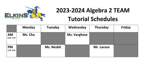 Algebra 2 Tutorials