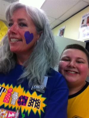 Ms. Chandler and Bryce celebrate the Arts! 