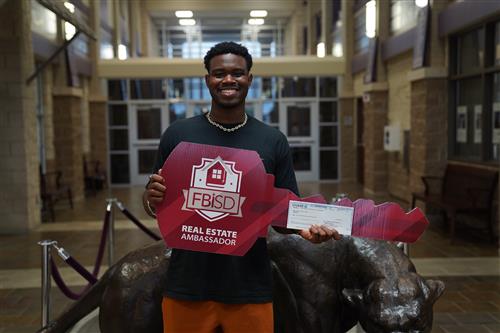 Ridge Point High School senior real estate scholarship winner