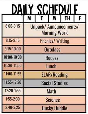 Daily Schedule