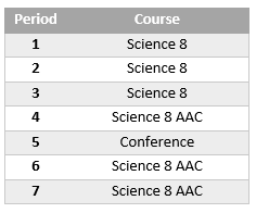 Schedule