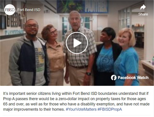 October 12 Facebook posting regarding VATRE impac ton Senior Citizens