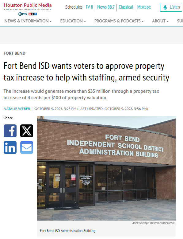 Houston Public Media article on VATRE