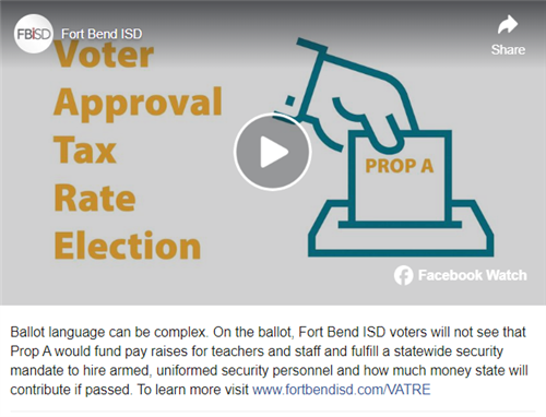 Facebook VATRE video on ballot language in English