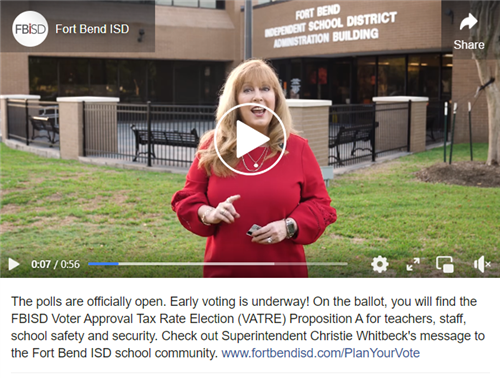 Facebook video of Dr. Whitbeck during early voting