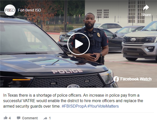 Facebook video about shortage of police officers