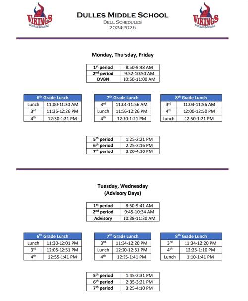 Schedule