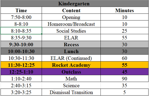 Schedule