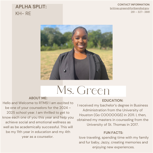 Ms. Green Info