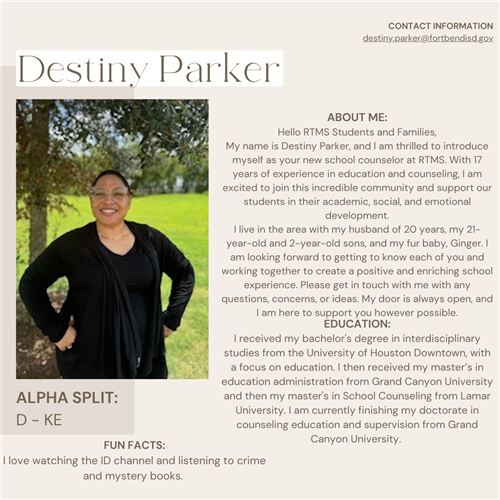 Ms. Parker Information