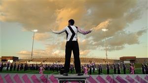 drum major directing the band