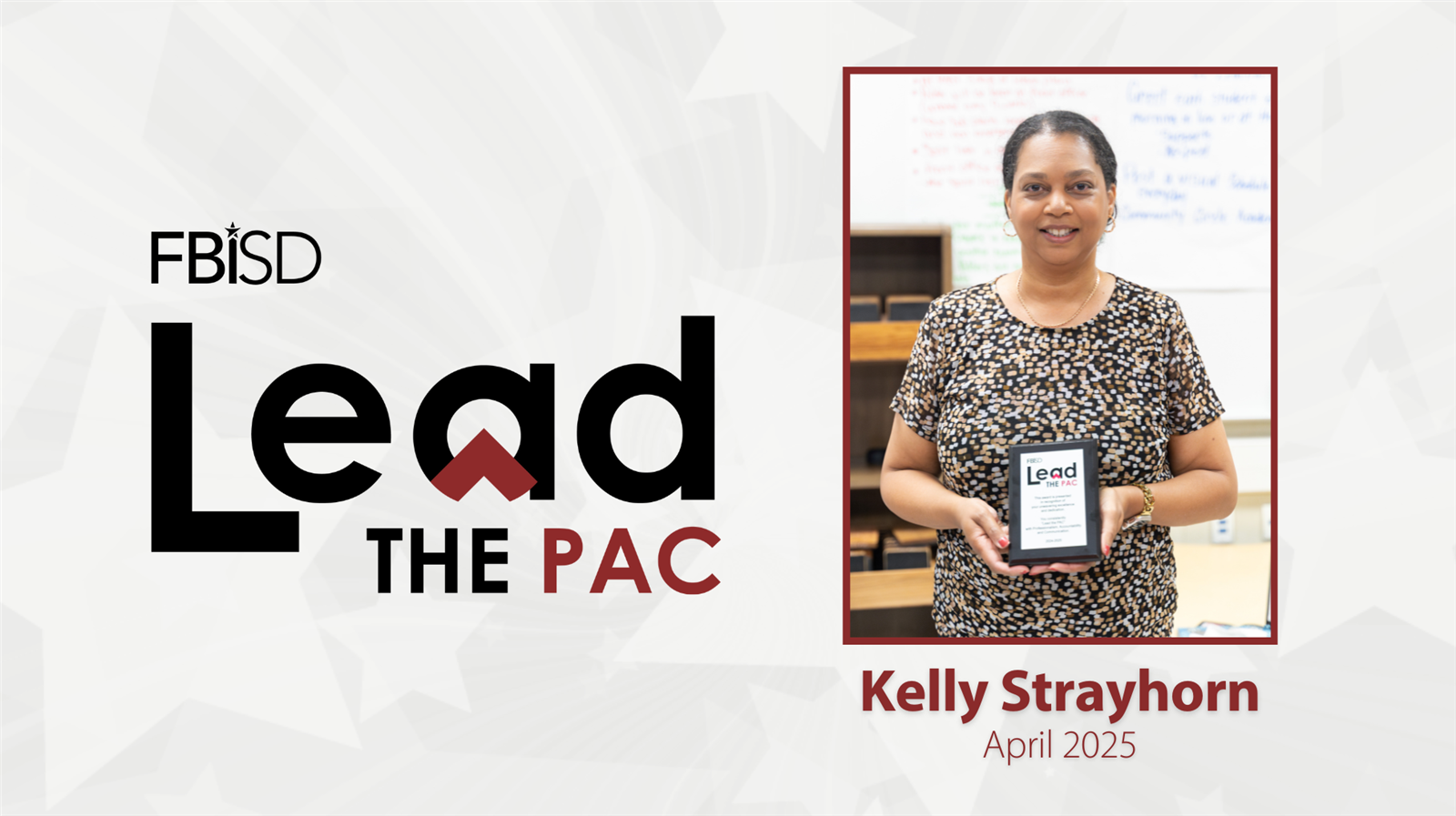  picture of PAC award winner Kelly Strayhorn