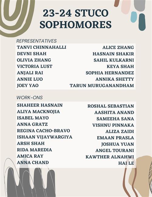 list of 23-24 stuco sophomores