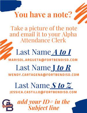 Email notes to your attendance clerk