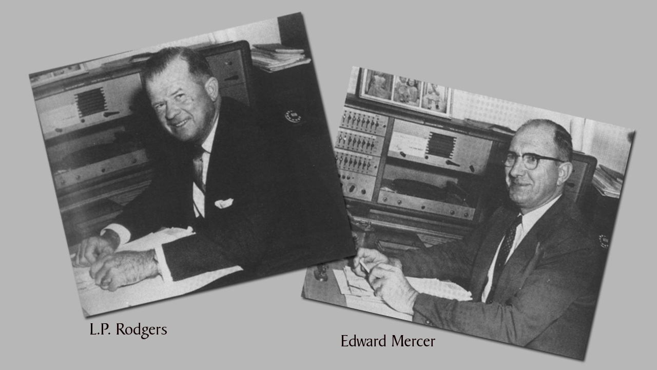 Pictures of Superintendents L.P. Rodgers and Edward Mercer Pictures of Superintendents L.P. Rodgers and Edward Mercer