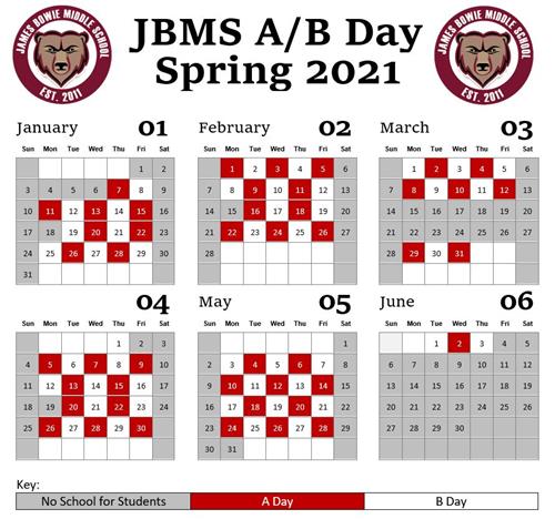 Schedules Spring 21 A B Days Schedule