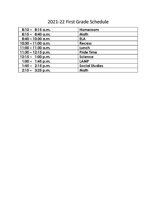 grade levels first grade