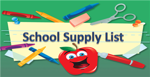 School Supply List School Supply List