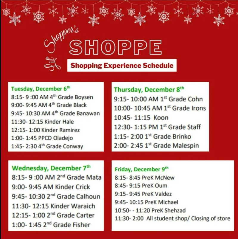  shoppe schedule