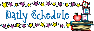 Daily Schedule Title Graphic Daily Schedule Title Graphic