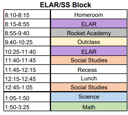 Class Schedule 