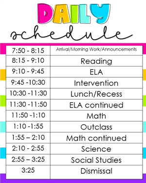 Schedule