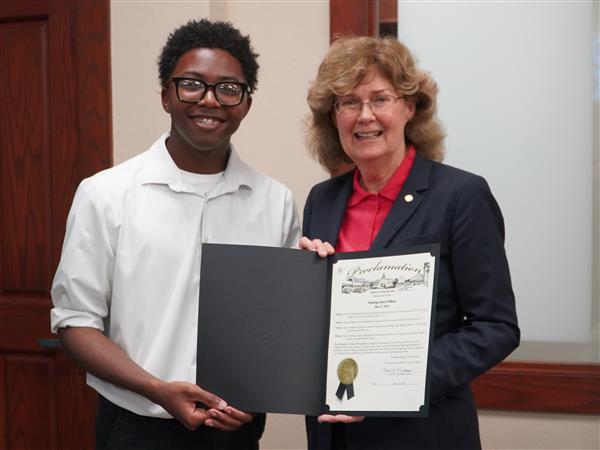 Crawford student artwork reveal at Sugar Land  Airport 